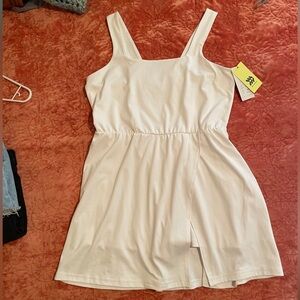 All in Motion White Mini Dress